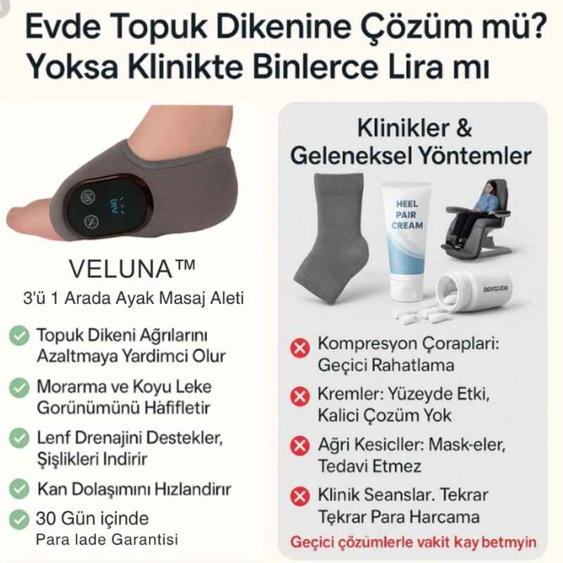 ŞifaTouch™ 3’ü 1 Arada Ayak Masaj ve Terapi Cihazı